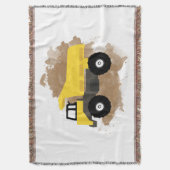 Dump Truck Construction Vehicle Mud Waterverf Deken (Voorkant Verticaal)
