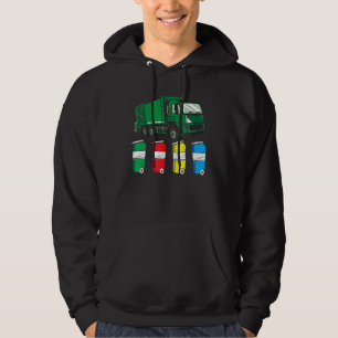 Dump Truck Driver Afvalbeheer Recycling Garba Hoodie