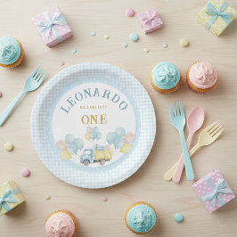 Dump Truck First Birthday Boy Papieren Bordje