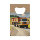 Dump Truck Kredietkaart Flessenopener (Achterkant)