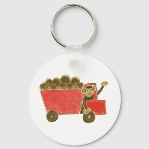 Dump Truck Monkey Sleutelhanger