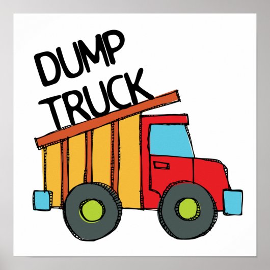 Dump Truck Poster (Voorkant)