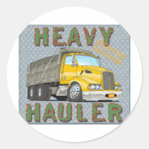 Dump Truck Ronde Sticker