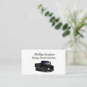 Dump Truck Service Visitekaartje (Staand voorkant)