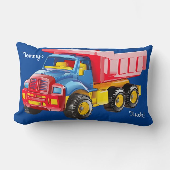 Dump Truck Speelgoed Kussen (Voorkant)