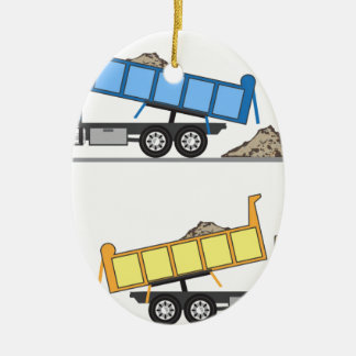 Dump Truck-vector Keramisch Ornament