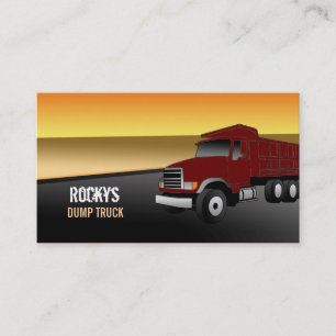 Dump Truck Visitekaartjes