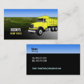 Dump Truck Visitekaartjes (Voorkant / Achterkant)