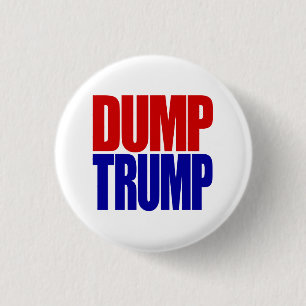 "DUMP TRUMP" 1,25-inch Ronde Button 3,2 Cm