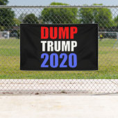 Dump Trump 2020 Anti-Trump Spandoek (Insitu)