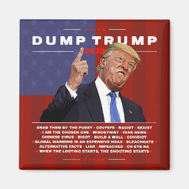 Dump Trump 2020 illustratie Magneet