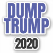 Dump Trump 2020 Sticker 7 (Voorkant)