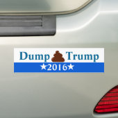 Dump Trump Anti-Trump Bumpersticker (Op auto)