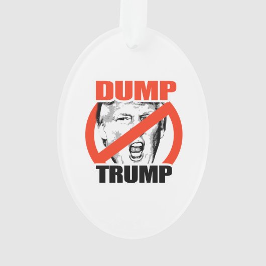 Dump Trump - Anti-Trump Ornament (achterkant)