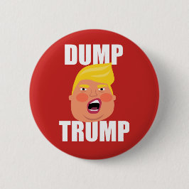 Dump Trump Badge Button Pin