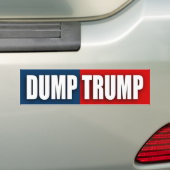 "DUMP TRUMP" BUMPERSTICKER (Op auto)