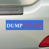 Dump Trump Bumpersticker (Op auto)