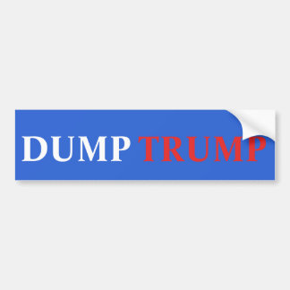 Dump Trump Bumpersticker