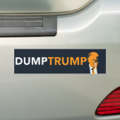 Dump Trump Bumpersticker (Op auto)