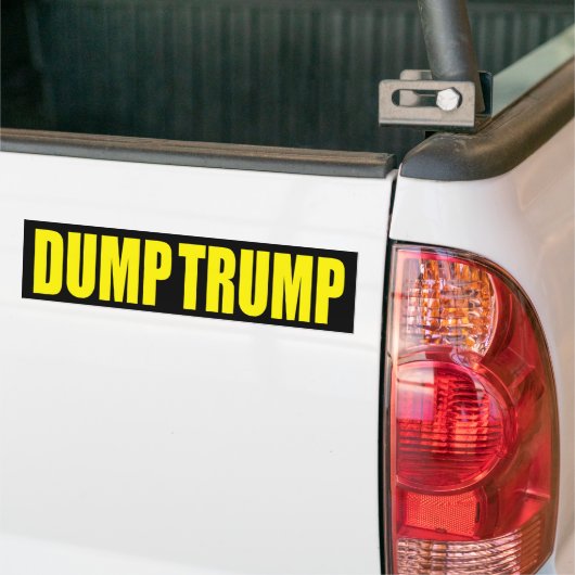 "DUMP TRUMP" BUMPERSTICKER (Op Truck)