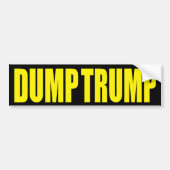 "DUMP TRUMP" BUMPERSTICKER (Voorkant)