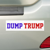 Dump Trump Bumpersticker (Op auto)