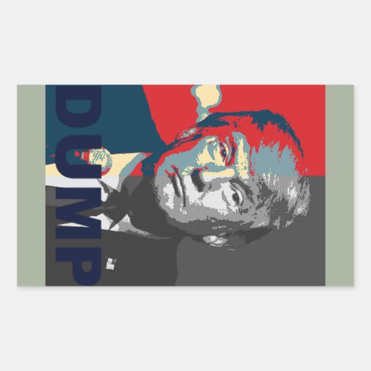 Dump Trump Campaign Sticker | Anti Donald Trump (Voorkant)