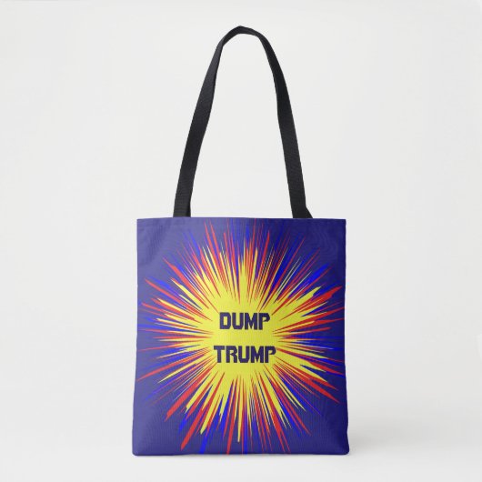 Dump Trump Canvas tas (Voorkant)