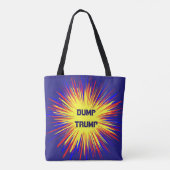 Dump Trump Canvas tas (Achterkant)
