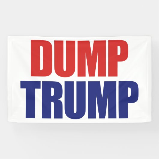 Dump Trump - Impeach President Trump Spandoek (Horizontaal)