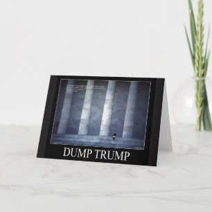 Dump Trump Lincoln Quote Kaart