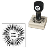 Dump Trump Political Wooden Stempel (Gestempeld)