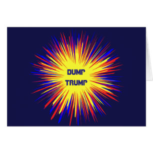 Dump Trump politieke blanco kaart