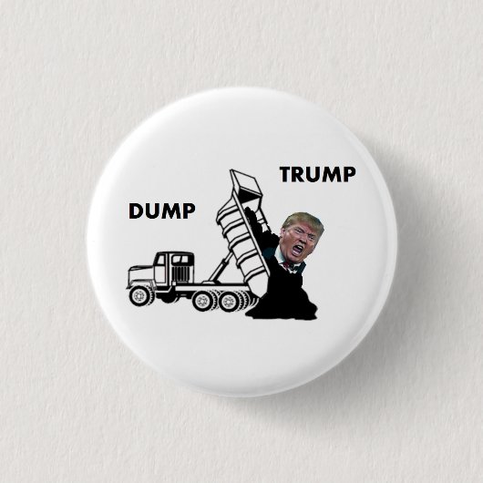 Dump Trump Ronde Button 3,2 Cm (Voorkant)