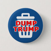 Dump Trump Ronde Button 5,7 Cm (Voorkant)