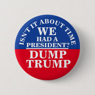 Dump Trump Ronde Button 5,7 Cm