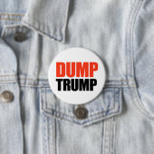Dump Trump - Ronde Button 7,6 Cm (In situ)