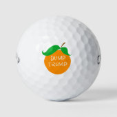Dump Trump Sinaasappel Callaway Warbird Golfballen (Voorkant)
