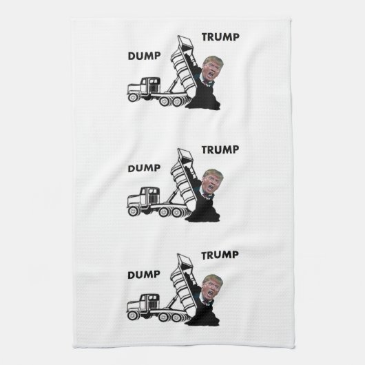 Dump Trump Theedoek (Verticaal)
