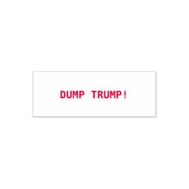 DUMP TRUMP!  ZELFINKTENDE STEMPEL