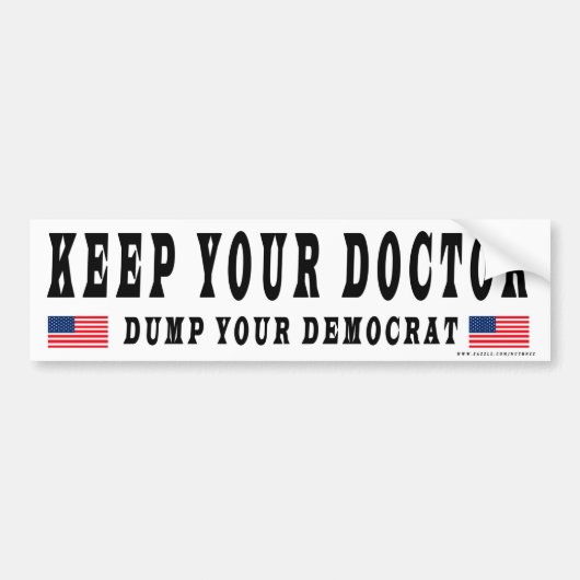 Dump Your Democraat Bumpersticker (Voorkant)