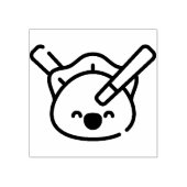 dumpen 	rubberstempel (Afrduk)