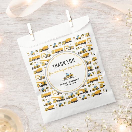 Dumping in constructiedrong Birthday Bedankzakje (Geknipt)