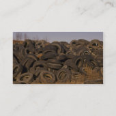 Dumping oude banden visitekaartje (Achterkant)