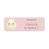 Dumpling Baby shower Girl Etiket (Voorkant)