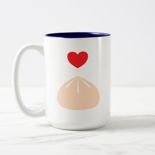 Dumpling Love Blue 15oz. Mug (Gauche)