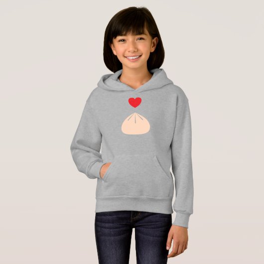 Dumpling Love Kids Pullover à capuche (Devant entier)