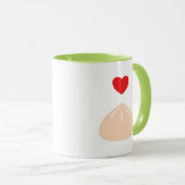 Dumpling Love Light Green 11oz. Mug (Devant droit)