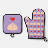 Dumpling Love Ube Ovenwant & Pannenlap Set (Voorkant)