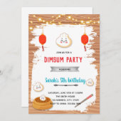 Dumpling party uitnodiging (Voorkant / Achterkant)